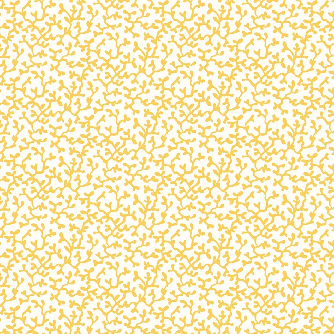 1 Yard Yellow Corallium Lasenby Quilting Cotton Fabric for Sewing and Crafts